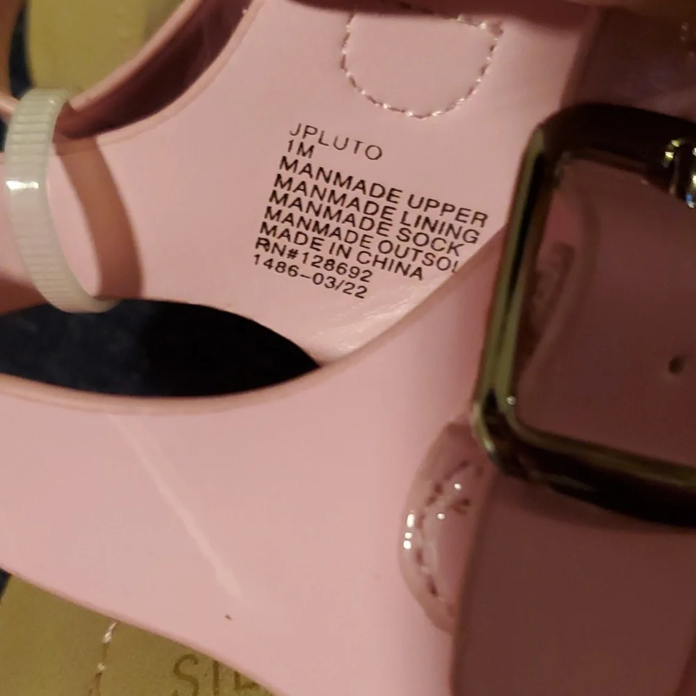 Steve Madden JPluto Girls Pink Strapped Sandals - Size 1